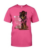 Wolf never push a loyal person gift for you Premium Fit Mens Tee tile