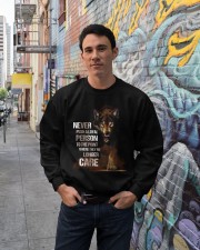 Wolf never push a loyal person gift for you Crewneck Sweatshirt lifestyle-unisex-sweatshirt-front-2