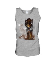Wolf never push a loyal person gift for you Unisex Tank tile