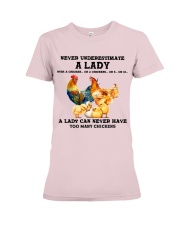 Chicken never have too many chicken lovers Premium Fit Ladies Tee tile
