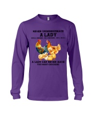 Chicken never have too many chicken lovers Long Sleeve Tee tile