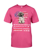 Shih tzu my heart belongs to shih tzu lovers Premium Fit Mens Tee tile