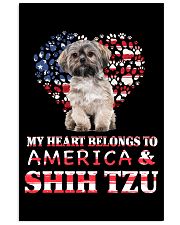 Shih tzu my heart belongs to shih tzu lovers Vertical Poster tile
