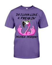 Flamingo freakin people person flamingo lover Premium Fit Mens Tee tile