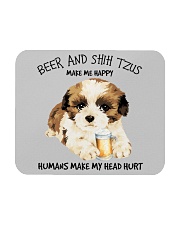 Shih Tzu And Beer make me happy Gift for you Mousepad tile