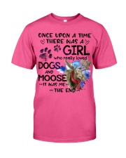 Moose and dog it was me moose lovers Classic T-Shirt tile