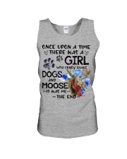 Moose and dog it was me moose lovers Unisex Tank tile