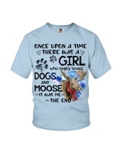 Moose and dog it was me moose lovers Youth T-Shirt tile