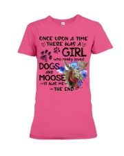 Moose and dog it was me moose lovers Premium Fit Ladies Tee tile