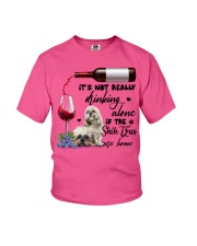 Not really drinking alone shih tzu Gift for u Youth T-Shirt tile