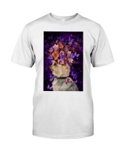 Yorkshire terrier full of butterfly and flowers Premium Fit Mens Tee tile