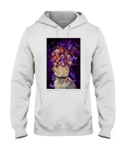 Yorkshire terrier full of butterfly and flowers Hooded Sweatshirt tile