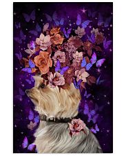 Yorkshire terrier full of butterfly and flowers 11x17 Poster front