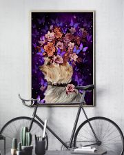 Yorkshire terrier full of butterfly and flowers 11x17 Poster lifestyle-poster-7