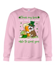 Bulldog slap you patrick dog mom Crewneck Sweatshirt tile