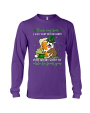 Bulldog slap you patrick dog mom Long Sleeve Tee tile