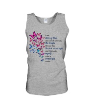 Butterfly what a wonderful world insect bug lover Unisex Tank tile