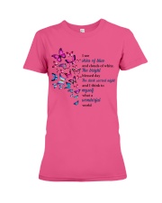 Butterfly what a wonderful world insect bug lover Premium Fit Ladies Tee tile