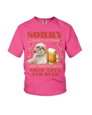 Shih Tzu and Beer Sorry not listen Gift f