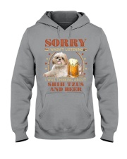Shih Tzu and Beer Sorry not listen Gift for U Hooded Sweatshirt tile
