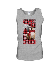 Bulldog magical christmas dog lover Unisex Tank tile