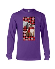 Bulldog magical christmas dog lover Long Sleeve Tee tile
