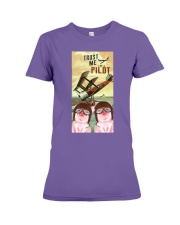Pig Trust me I'm a pilot gift for you Premium Fit Ladies Tee tile