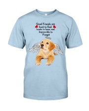 Golden retriever good friends dog lover Classic T-Shirt tile