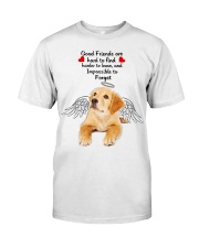 Golden retriever good friends dog lover Classic T-Shirt front