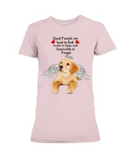 Golden retriever good friends dog lover Premium Fit Ladies Tee tile