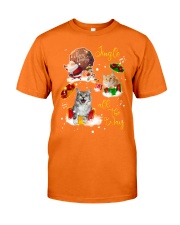 Cat gift xmas drop gift for cat lovers Classic T-Shirt tile