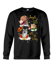 Cat gift xmas drop gift for cat lovers Crewneck Sweatshirt front