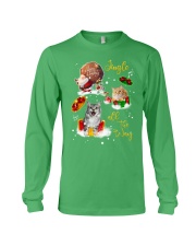 Cat gift xmas drop gift for cat lovers Long Sleeve Tee tile