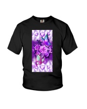 Butterfly Jewelry rose diamond Gift for you Youth T-Shirt tile