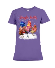 ln chicken jingle bells Premium Fit Ladies Tee tile