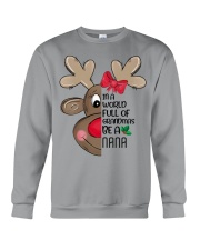 Nana reindeer in a world christmas personalized Crewneck Sweatshirt front