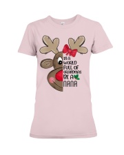 Nana reindeer in a world christmas personalized Premium Fit Ladies Tee tile