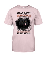 Black Cat Grumpy Old Man Gift for you Premium Fit Mens Tee tile