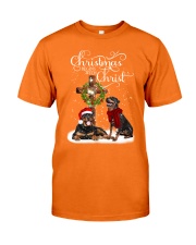 Rottweiler christmas begins gift for you Classic T-Shirt tile