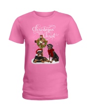 Rottweiler christmas begins gift for you Ladies T-Shirt tile