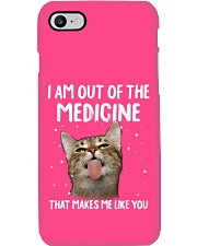 Cat out of the medicinecat lovers cat moms Phone Case tile