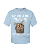Cat out of the medicinecat lovers cat moms Youth T-Shirt tile