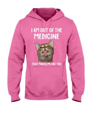 Cat out of the medicinecat lovers cat moms Hooded Sweatshirt tile