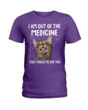 Cat out of the medicinecat lovers cat moms Ladies T-Shirt tile