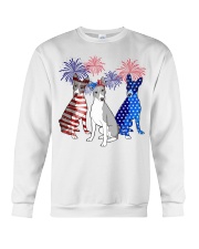 Basenji flag colors Crewneck Sweatshirt tile