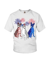 Basenji flag colors Youth T-Shirt tile
