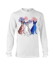 Basenji flag colors Long Sleeve Tee tile