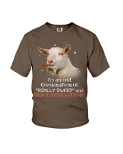 Goat i am a odd goat lovers Youth T-Shirt tile