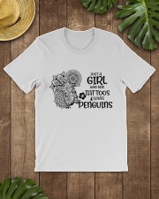 Penguin a girl has tattoos penguin lovers Classic T-Shirt lifestyle-mens-crewneck-front-18