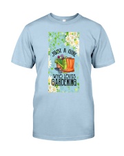 Gardening A girl who loves Gift for you Classic T-Shirt tile